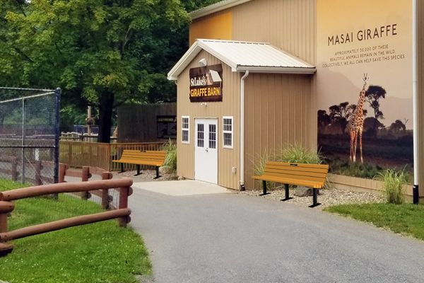 Rendering of a commemorative bench in the Zoo