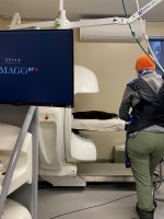 Naya undergoing a CT scan under the supervision of our veterinarian Dr. Householder, DVM Naya undergoing a CT scan under the supervision of our veterinarian Dr. Householder, DVM